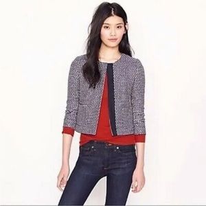 J. Crew Metallic Tweed Cropped Jacket